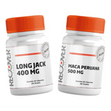 Kit Long Jack 400mg + Maca Peruana 500mg Sabor Natural