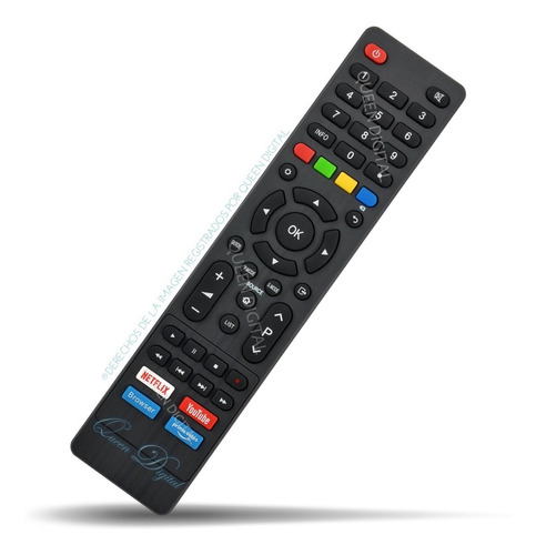 Control Remoto Para Rca Xf32sm 43sm Smart Tv Netflix Y Tube