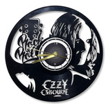 Reloj Pared Ozzy Osbourne Disco Vinilo Vintage Corte Laser 