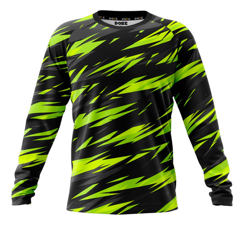 Doxe Jersey Playera Regular Motocross Verd Tintas Neón C0043