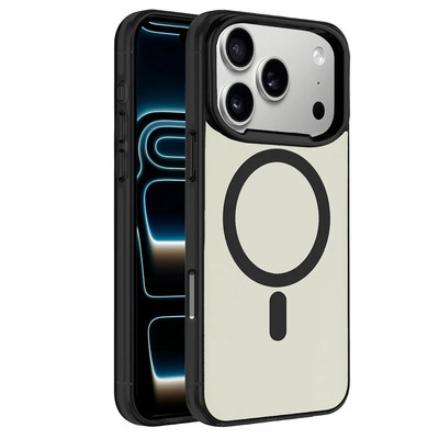 Funda Magnetica Pc Mr. Gadgets Metal Case Deluxe Case Lisa Negro Compatible Con iPhone 17 Pro Max