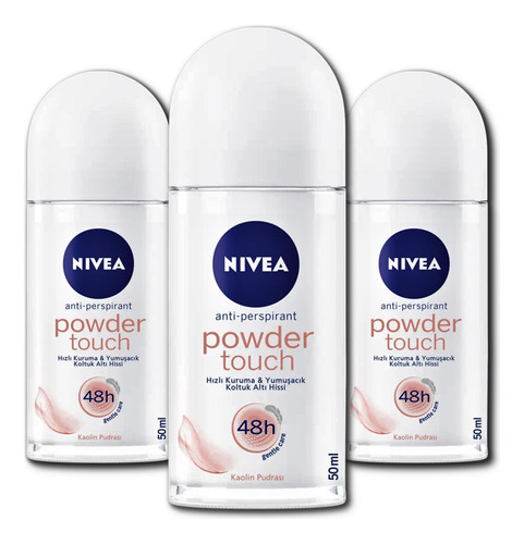 Nivea Powder Touch Roll On- Desodorante Antitranspirante, A.