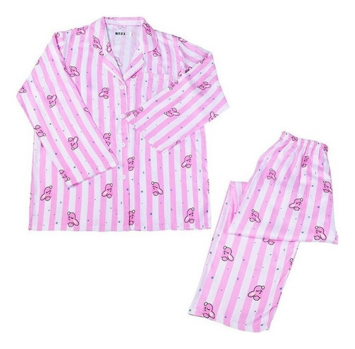 Kpop Bts Bt21 Adorável Pijama De Verão