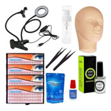 Kit Profissional Alongamento Cílios Com Boneca Removedor