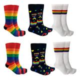 Calcetas Orgullo Lgbt Arcoiris Pride Colores Moda 10 Pares 