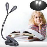Lámpara De Lectura O Escritorio Flexible 4 Led Baterías Aaa 