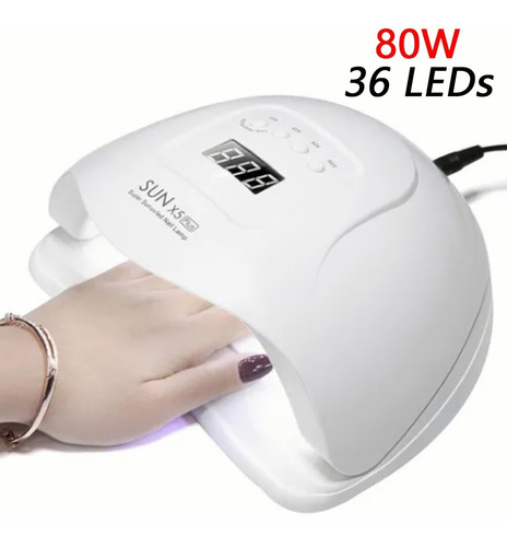 Lámpara Led Uv Sun X5 Plus Esmalte Permanente Uñas Manicura