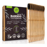 Cepillos De Dientes De Bambú De Carbón (paquete De 6) - Cerd