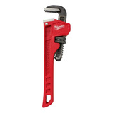 Llave De Grifo 8 X 20 Cm Para Tubos 48-22-7108 Milwaukee, Color Rojo