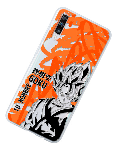 Funda Para Galaxy Dragon Ball Z Goku Super Saiyan Tu Nombre