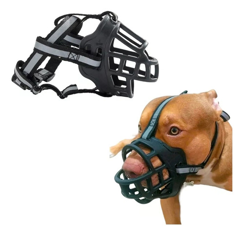 Focinheira Pitbull Cachorros Grandes Silicone