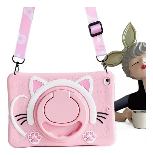 Funda Cat Con Cordón Para Samsung Galaxy Tab A7/a8