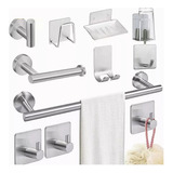 Juego De Accesorios De Baño Toalleros 304 Inoxidable 11 Pzs