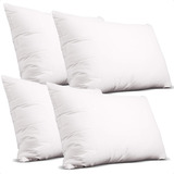  Pack Por 4 Almohadas Premium 70x40 Cm Firme Antiacaros