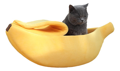 Nido De Gato Y Perro En Forma De Plátano