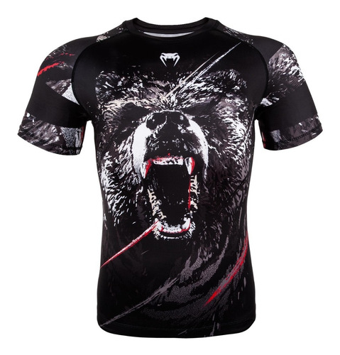 Remera Compresion Rashguard Venum  Grizzli Corta