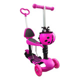 Scooter Para Niños Catarina Con Asiento Y Barra De Empuje