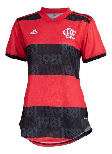 Camisa Flamengo Feminina adidas Rubro Negra 2021