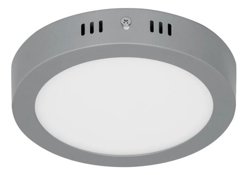 Plafón Redondo Moderno 12 W 6500k Led Gris 47347