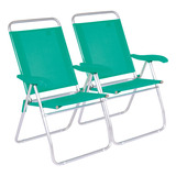 Sillón X2 Camping Boreal 4 Posiciones Aluminio Sannet Mor Ct