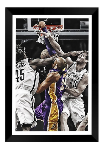 Quadro Poster 2pac Big Michael Jordan Kobe Bryant C/ Vidro