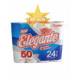 Papel Higiénico Elegante 24 Rollos 50 Metros Bolsón 