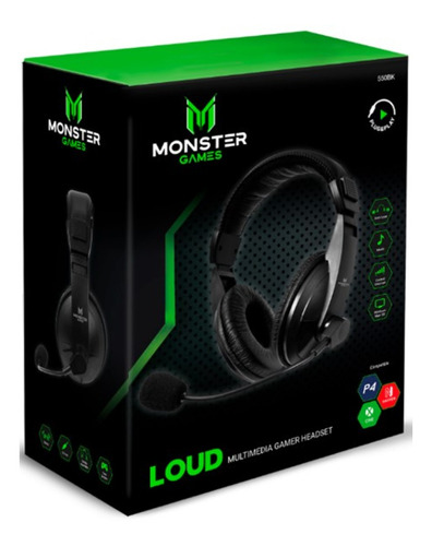 Audifonos Gamer Monster Loud Ps4 Switch Xbox One