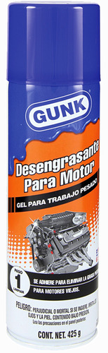 Gunk Desengrasante En Gel 453gr P/motores De Trabajo Pesado