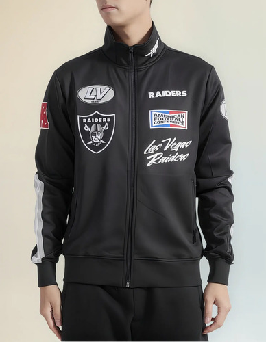 Chamarra Deportiva Fast Lane Pro Standard Las Vegas Raiders
