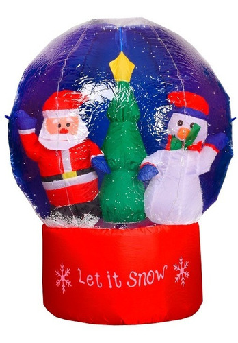 Inflable Redondo Navidad Muñeco De Nieve Decoracion