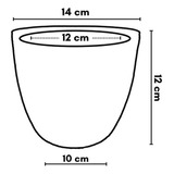 Kit 2 Vasos Cachepot De Cerâmica 6 Cores Para Decoração Cor Verde