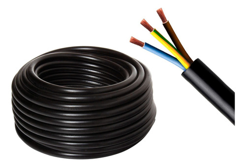 Cable Cordón Eléctrico Certificado 3x1 Mm (rollo 25mts)