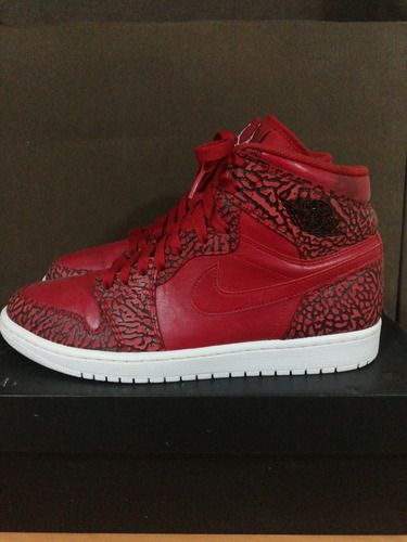 Tenis Jordán Retro 1 Red Elephant Print Talla 28cm 