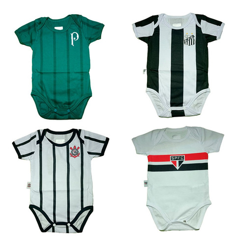 Body Bebê Camisa Jogo Futebol Unissex Lindo São Paulo