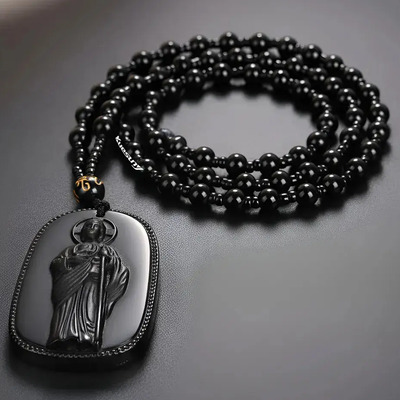 Rosario Collar Escapulario San Judas Tadeo Cristal Volcanico | MercadoLibre