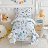 Joyreap Juego De Ropa De Cama Infantil De 4 Piezas, Bonito D