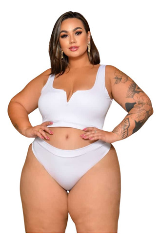 Biquini Plus Size Caribe 2023 Fio Lycra