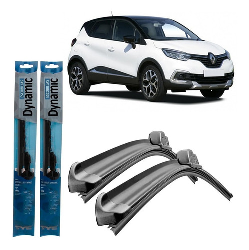 Juego Kit Escobillas Renault Captur 2017 2018 2019