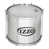 Surdo Izzo 14x30 Em Alumínio 6 Afinações Com Pele Leitosa