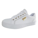 Tenis Guess Original Wgabuzz3  Casual Blanco Pedrería Dama