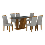 Conjunto Sala De Jantar Com 6 Cadeiras Miami Yescasa Wt