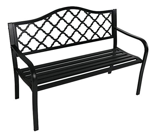 Sunnydaze Outdoor Patio Bench - 2-person Outdoor Garden Park