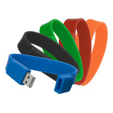 Memorias Usb 8gb Kit 50 Pz De Silicón Tipo Pulsera  Ld161