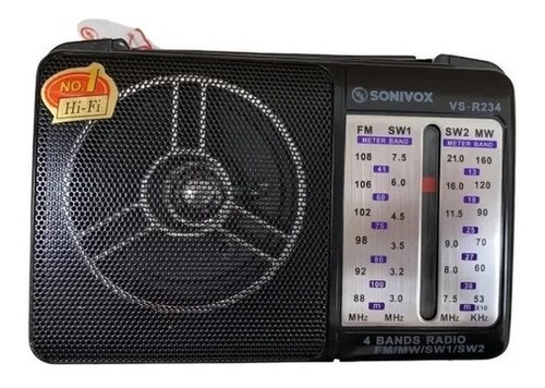 Radio Portatil Baterias Básico 4 Bandas Am Fm Sw1-2 Icf-18