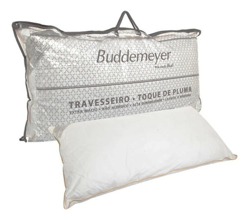 Kit Travesseiro 50x70cm Buddemeyer Toque De Pluma Branco 2pç