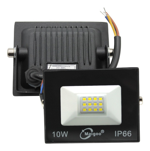 Paquete 10 Super Reflector Led 10w Interperie Cristal Ip66