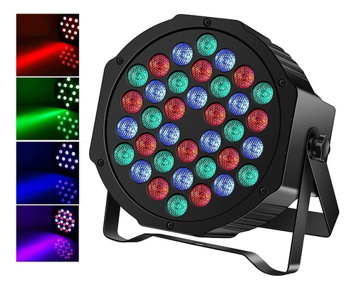 Foco Fiesta 36 Led Rgb Dmx Luces Audioritmico Carrete