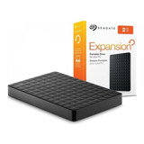 Hd Externo Portátil 2tb Seagate Expansion 2.5 Usb 3.0 Preto