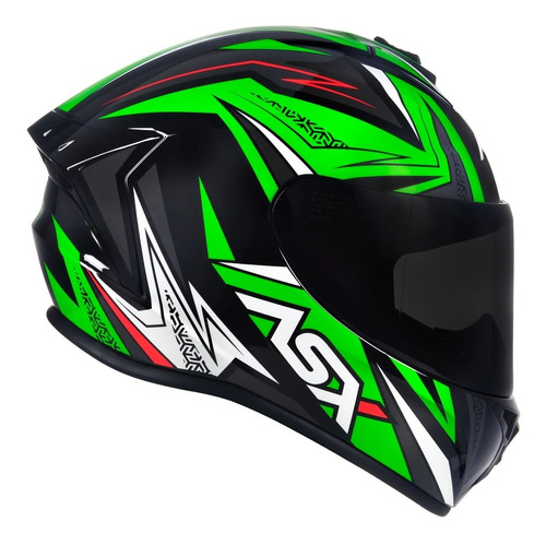 Capacete Axxis/asx Draken Vector Verde Novidade + Brinde