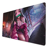 Gran Mouse Pad Anime, Gaming, Teclado, Escritorio, Borde